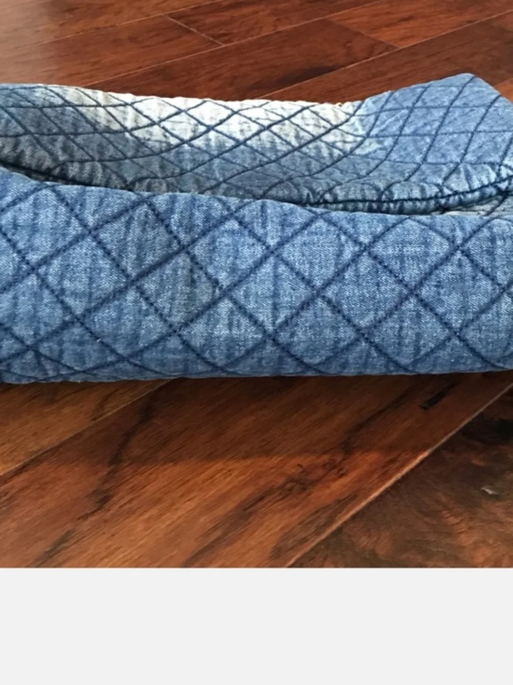 Chanel LIKENESS: XL Quilted DENIM Shoulder Bag in Blue